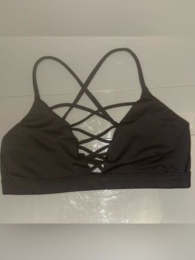 Strappy Crisscross Bralette - Black